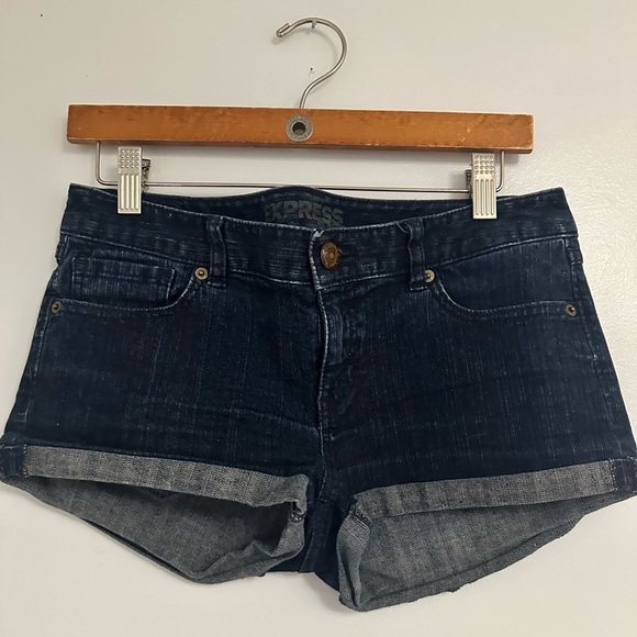 Express Pants - Express Denim Shortie Shorts
